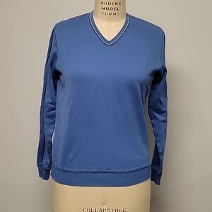 St. Croix Cotton Blend V-Neck. Made In The USA. Size S. Contemporary Fit